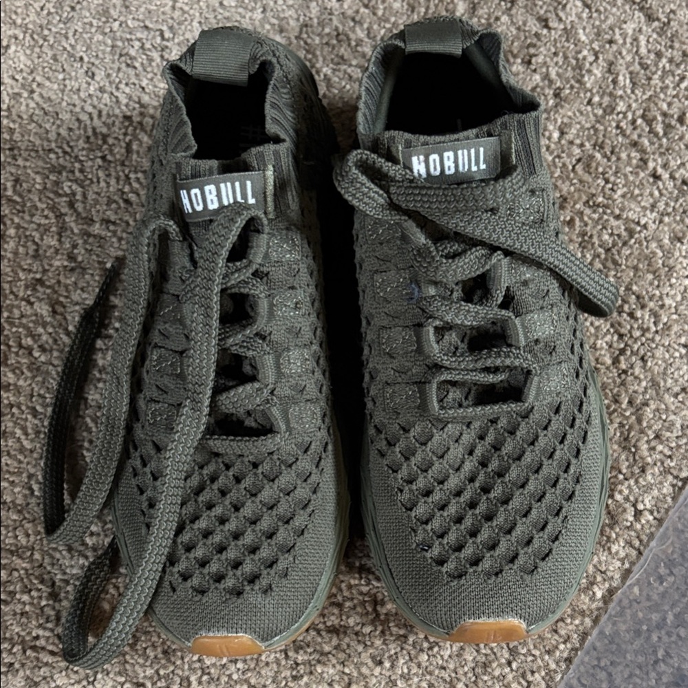NOBULL Dark Green Knit Trainers